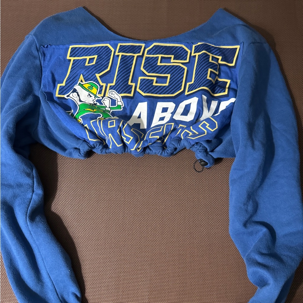 Notre Dame cropped vintage sweatshirt